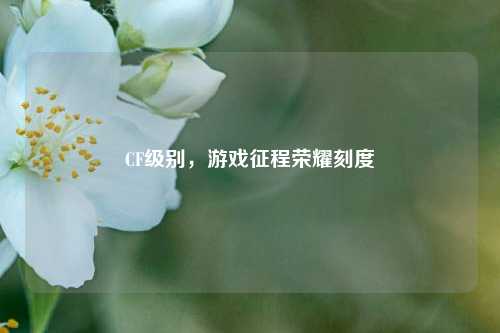 CF级别,游戏征程荣耀刻度