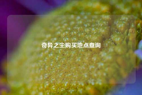 奇异之尘购买地点查询